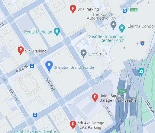 Seattle Sheraton Grand Hotel Map